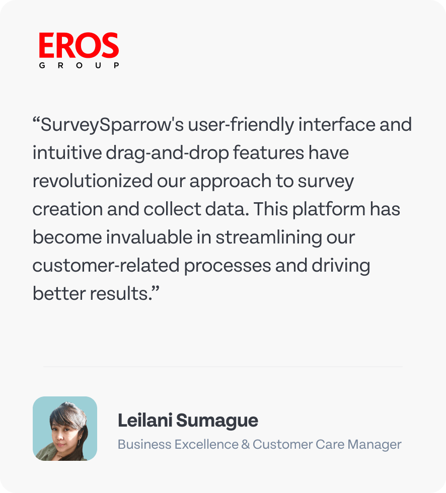 User testimonial