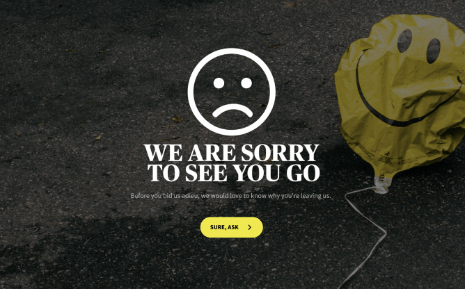 Unsubscribe Form Template