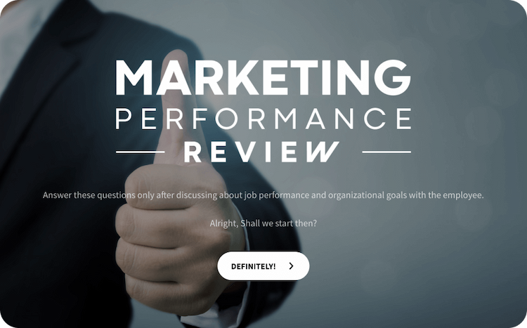 Marketing Performance Review Template