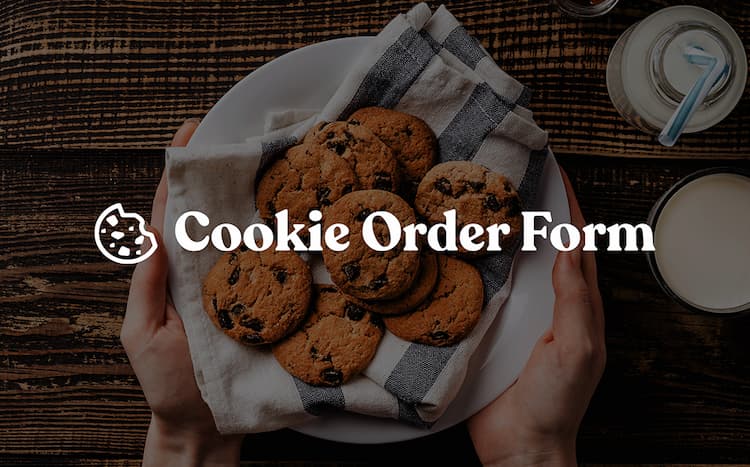 Online Cookie Order Form Template Online Cookie Order Form Template