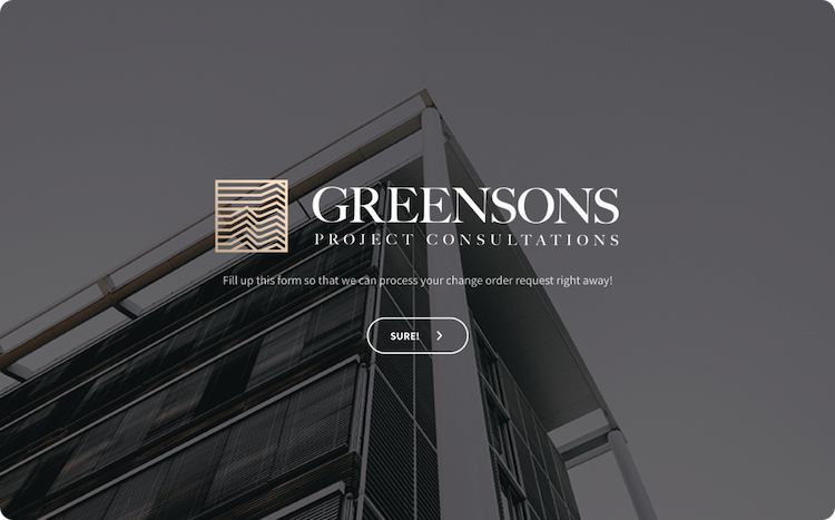 Change Order Form Template