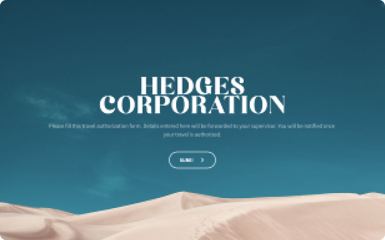 Travel Authorization Form Template