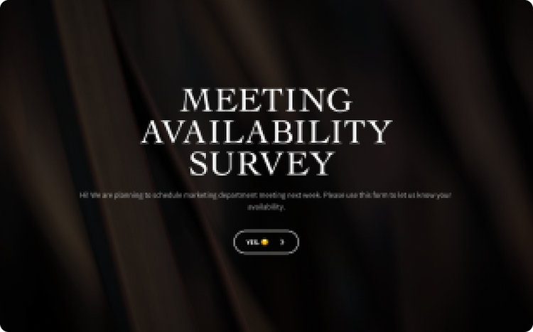 Meeting Availability Survey Template Meeting Availability Survey Template