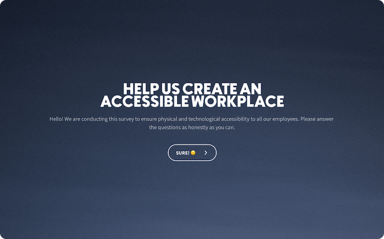 Workplace Accessibility Survey Template