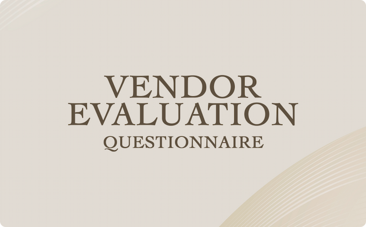 Vendor Evaluation Questionnaire Template