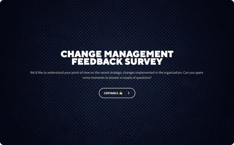Change Management Questionnaire Template