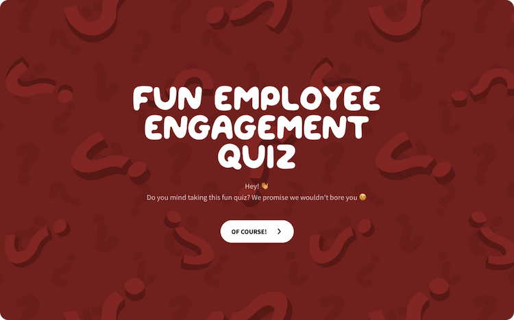 Fun Employee Engagement Quiz