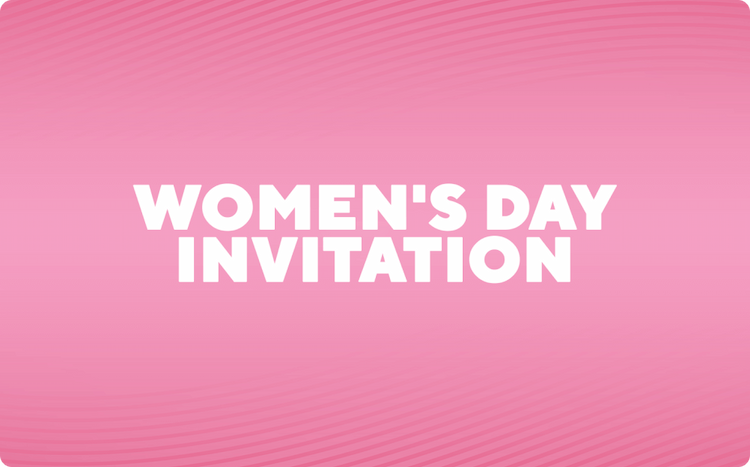 Women's Day Invitation Template