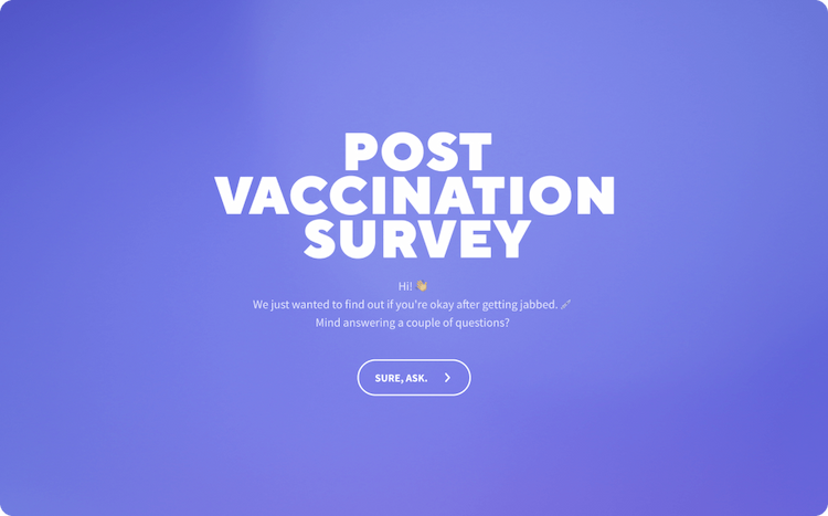 Post Vaccination Survey Template
