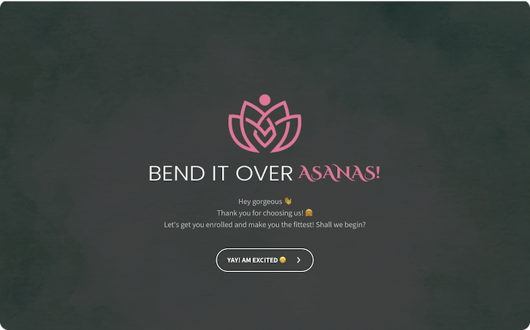 Yoga Class Registration Form Template