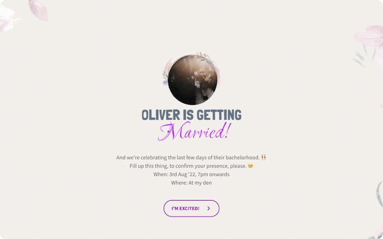 Bachelor Party Invitation Template