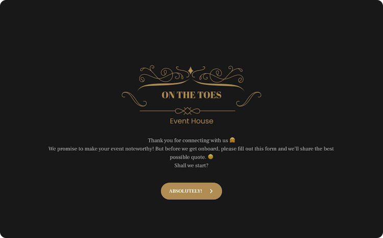 Event Planning Quote Form Template