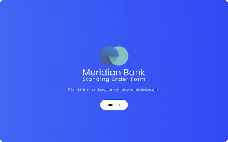 Standing Order Form Template