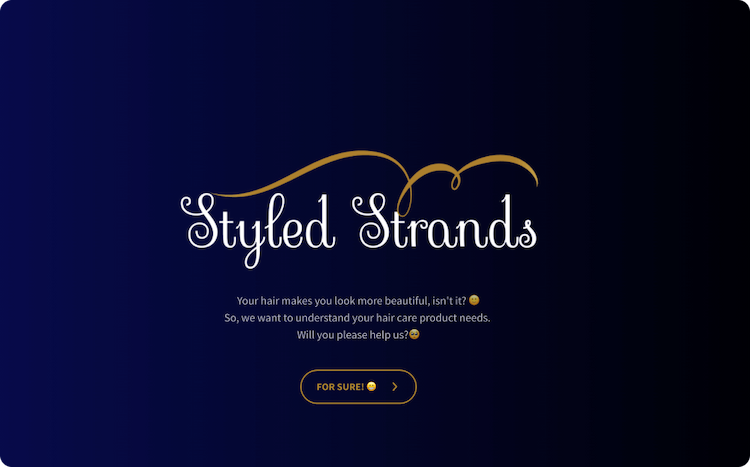 Hair Care Product Questionnaire Template