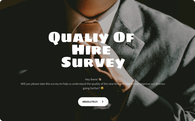 Quality of Hire Survey Template