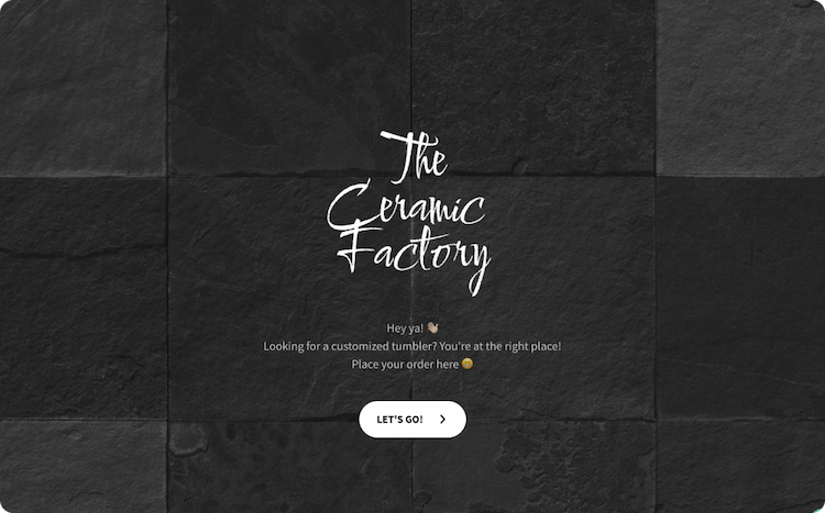 Tumbler Order Form Template