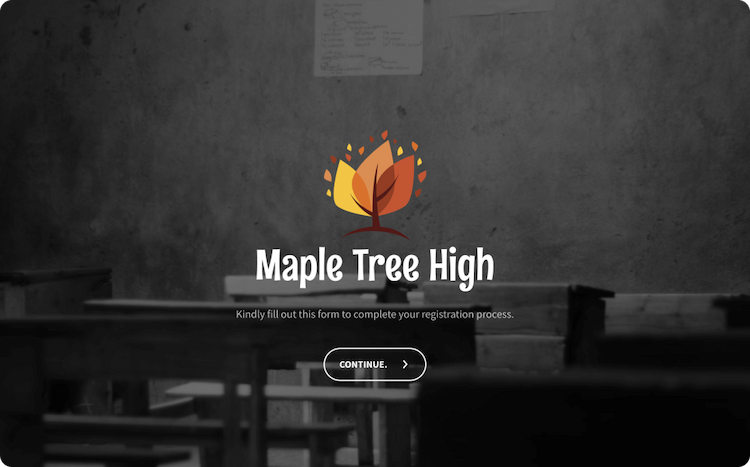 School Registration Form Template