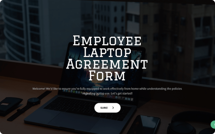 Employee Laptop Agreement Form Template