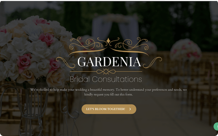 Wedding Flower Consultation Form Template