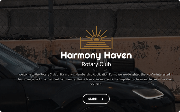 Rotary Membership Form Template