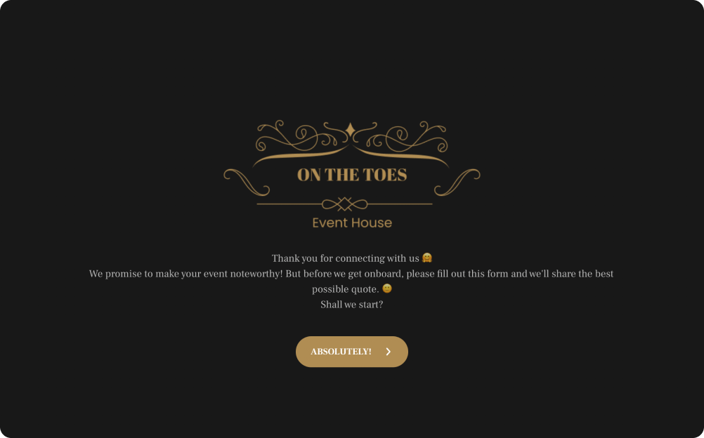 Event Planning Quote Form Template