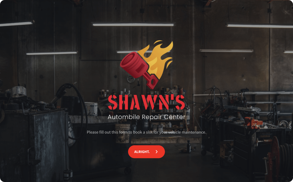 Vehicle Maintenance Request Form Template