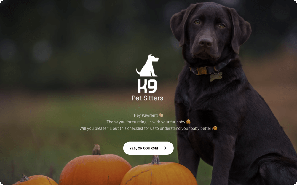 Dog Sitting Checklist Template