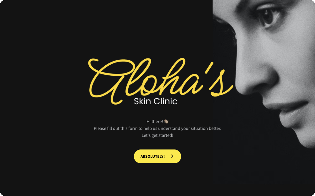 Esthetician Client Intake Form Template