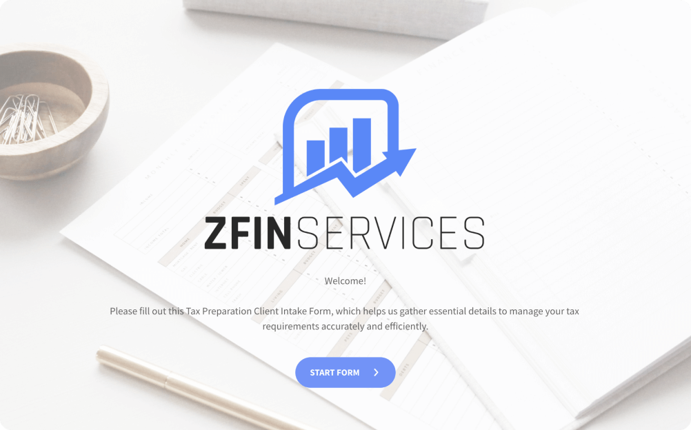 Tax Client Intake Form Template