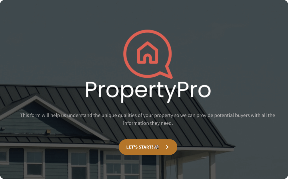 Real Estate Listing Form Template