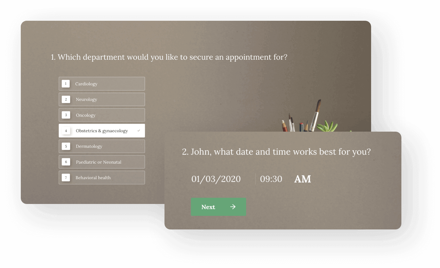 Tailor Questions and Response Options Tailor Questions and Response Options