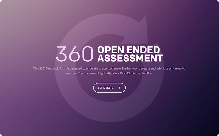 360 Open Ended Feedback Template 360 Open Ended Feedback Template