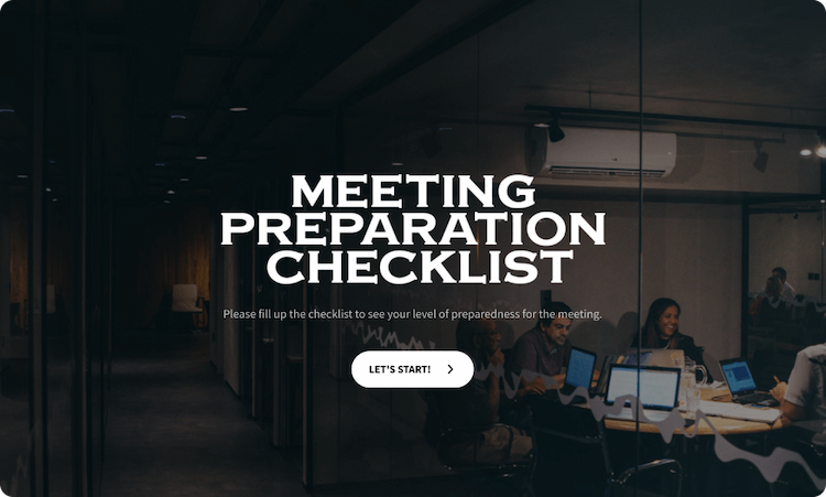 Meeting Preparation Checklist Template Meeting Preparation Checklist Template