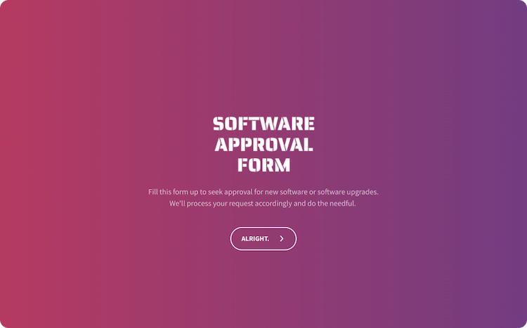 Software Approval Form Template Software Approval Form Template