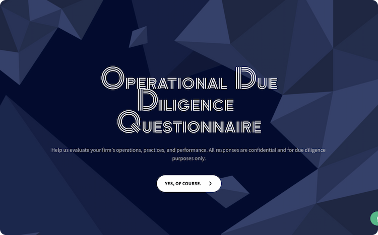 Operational Due Diligence Questionnaire Template Operational Due Diligence Questionnaire Template