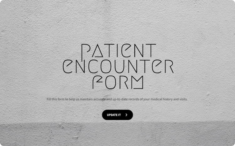 Patient Encounter Form Template Patient Encounter Form Template