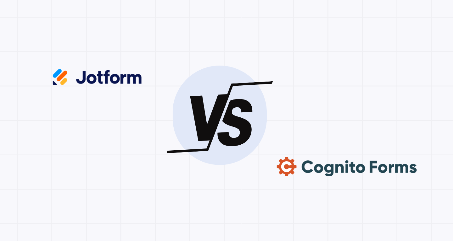 JotForm vs Cognito Forms: Choose the Right Form Builder For You JotForm vs Cognito Forms: Choose the Right Form Builder For You